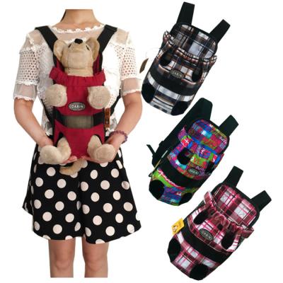 China Outing Viable Dog Backpack Foldable Breathable Lightweight Cotton Canvas Dog Cat And Dog Pet Barefoot Backpack for sale