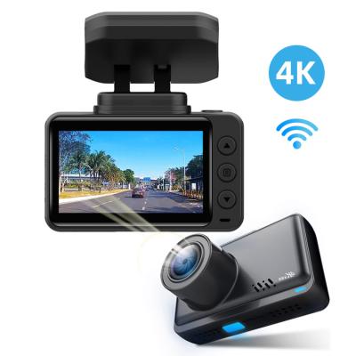 China Bluetooth 2160P HD Dual Recording Car Dvr WIFI 4K Car Dash Cam With GPS for sale