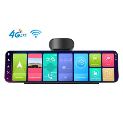 China 11 Inch 4G 1080P HD Night Vision Car Black Box Rearview Mirror Dashcam Android 4G Wifi GPS Automotive Car Navigator for sale