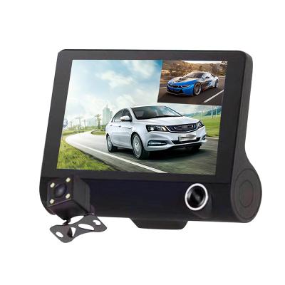 China Pioneer Video DVR Recorder NIGHT VISION Parking Monitor Three Lens Autocatch Dashcam Radio 1080P HD Front Inside Rear Reverse Cameras for sale