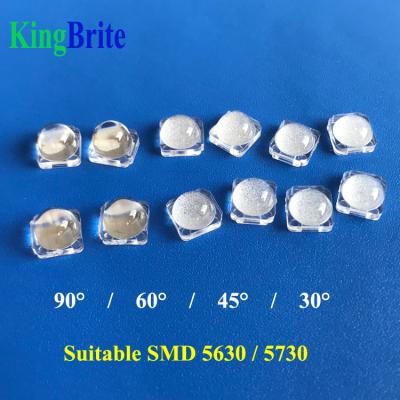 China Single led smd factory light 5630/5730 30/45/60/90 degree lens aspherical lenses for strip light for sale