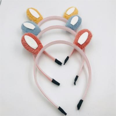 China Hair Ornaments Newest Lovely Cute Hair Circle Korean Plastic Cartoon Children Plush Ears Wholesale for sale