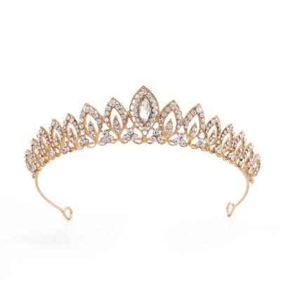 China Hair Decorations Euramerican Party Wedding Tiaras Crystal Crowns Rhinestone Pageant Crown For Women Bridal Jewelry for sale