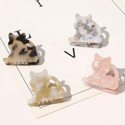 China Hair Decorations Wholesale Stylish High Quality Acetic Acid Women Hair Claw Pins Mini Hair Clips Bobby Girls for sale