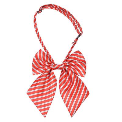 China Decoration Necktie Children's Student Shirt Collar Flower Striped Bowtie Working Ladies Professional Bowknot Headscarf for sale