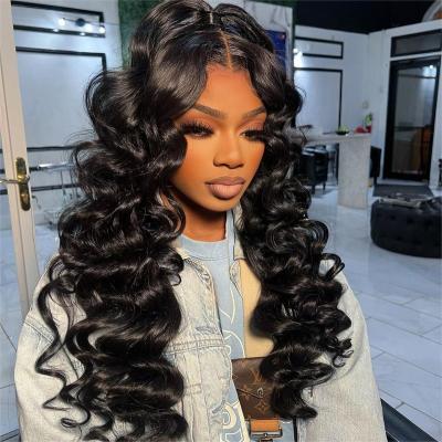 China Wholesale Body Wave XBL Transparent Lace Front Human Hair Wig Virgin Raw Unprocessed Pre Plucked Virgin Raw Cuticle Aligned HD Lace Wigs For Black Women for sale