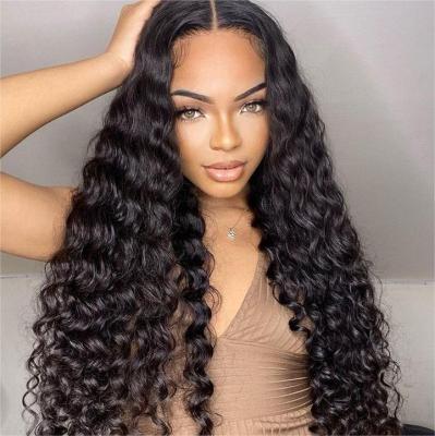 China Body Wave XBL logo free design high quality hd lace frontal gluless 13x4 lace human hair wigs unprocessed raw human hair wigs for sale