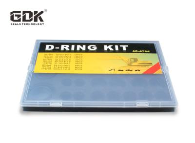 China GDK NBR Black Colour D-Ring Kit Box 4C-4784 Repair Seal Kit Oil Resistant O Rings Kit For Excavator for sale