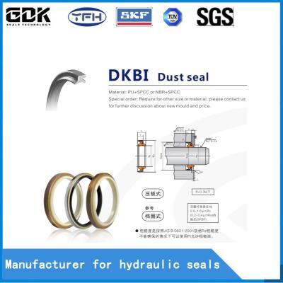 China Durable Excavator Hydraulic Cylinder Wiper Seal DKBI Dust PU Rubber Seal for sale