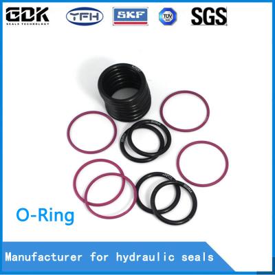 China NBR PU  Silicone O Ring Hydraulic Seal Ring Black Red O Ring For Excavator Parts for sale