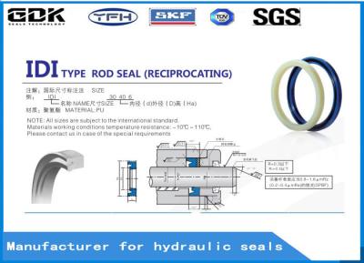 China High Precision Hydraulic Cylinder Rod Seal IDI ISI Rod Seal Hydraulic U Cup Seals for sale