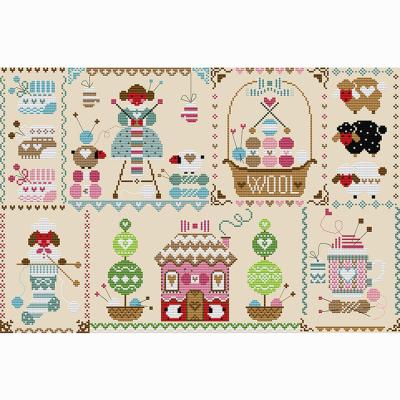 China Worldwide NKF DIY 14ct/11ct World Of Decoration Animal Count Coin Kids Cross Stitch Kit for sale