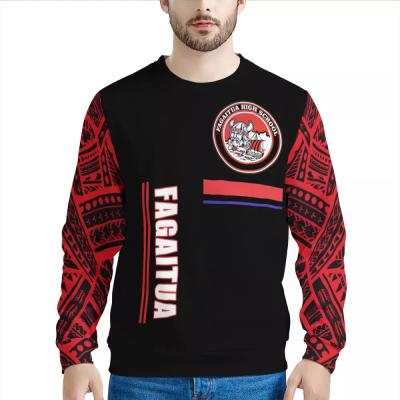 China Fashion Polynesian Polynesian Tribal High School Samoan Sweater Custom Men's Fagaitua Anti-wrinkle Design Casual Simple Hoodie for sale