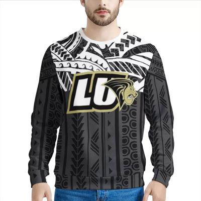 China Polynesian Samoan Tribal Custom Warriors High School Logo Oversized Hoodie Anti-wrinkle Design With Pocket Mens Hoodies Sweatshirts for sale