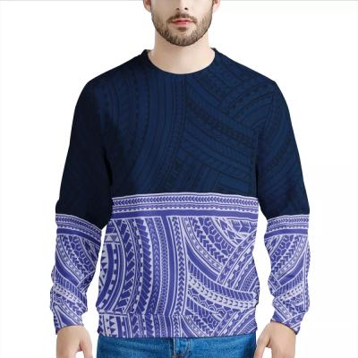 China Low Price Anti-wrinkle Polynesian Tribal Print Mens Samoan Sweatshirts With Pocket Custom Mens Sweatshirts for sale