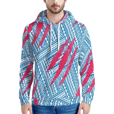 China Viable Polynesian Samoan Tribal With Paisley Pattern Style Mens Hoodies Custom Fashion Hoodies for sale