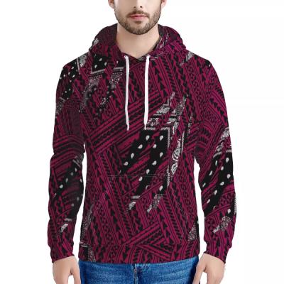 China Viable High Quality Polynesian Samoan Tribal With Paisley Pattern Style Mens Hoodies Custom Made Hoodies for sale