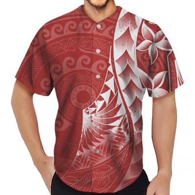 China Breathable Drop Shipping Custom Wholesale Polynesian Samoan Samoan Tribal Design Boy Women Baseball Tank Top T-Shirt for sale