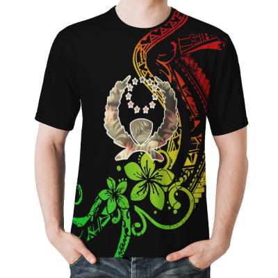 China 2021 Sales Pohnpei Print Design Personality Fashion Tribal Polynesian Hot Viable Casual Plus Size Casual Shirt Men Short Sleeve for sale