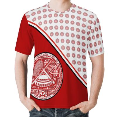 China MOQ 2021 Fashion Polynesian Samoa Tribal Design High Quality Viable Big Size O Neck T Shirts Male Tops Custom Made Mens Black T Shirt for sale