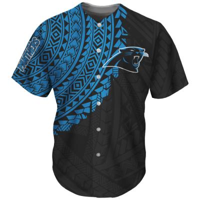 China 2021 Breathable No Custom NFL Uniform Polynesian Tribal Apparel Team Knit Breathable Baseball Jersey Design Minimal Promotional Baseball Jersey for sale