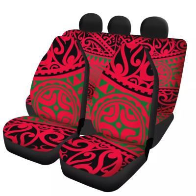 China 2021 Washable New Design Polynesian Samoa Tribal Printed Anti-Slip Car Seat Covers For Women And Men Custom Car Seat Covers Universal for sale