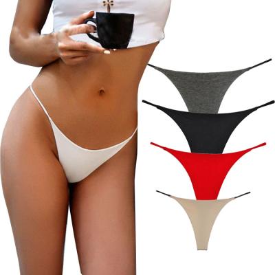 China High Quality Viable Sexy G Clips - String Lingeries Women Underwear Solid Color Panties for sale