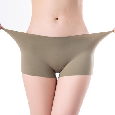 China Antibacterial Women's Lingerie Mid Waist Shorts Elastic Underwear Ladies One Piece Laser Cut Boyshorts Seamless Panties for sale