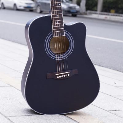 China Wholesale High Grade Chinese High Gloss Basswood 41 Inch Acoustic Guitar Travel Guitar for sale