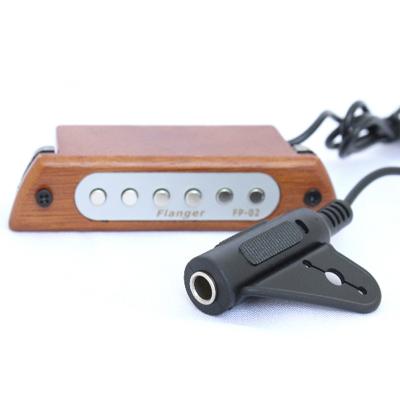 China New Design High Grade China OEM Service Acoustic Guitar Mahogany Wood Flat Non Hole Multifunction Pickup for sale