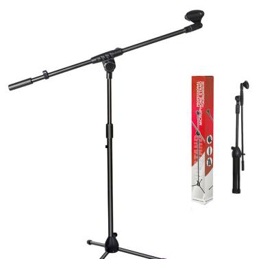 China Professional Metal Performance Tripod Microphone Stand Clip MIC Stand Microphone Studio Stand With Color Box for sale