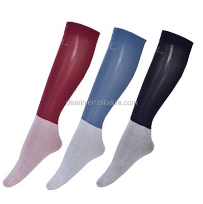 China DYHR-0096 Antibacterial Equestrian Socks, Horse Riding, Cotton&nylon Comfort Riding Boot Knee High Socks for sale