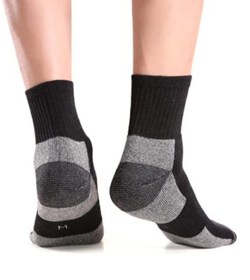 China Antibacterial Mens Athletic Ankle Socks Deep Cushion Running Socks For Men&Women Cotton Socks for sale