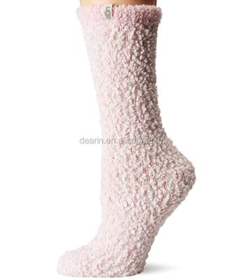 China For Diabetic Women DYHS-0290 Super Lux Knit Xmas Cozy Chenille Fuzzy Crew Home Sports Wear Soft Fluffy Warm Socks, Bedding Socks, for sale