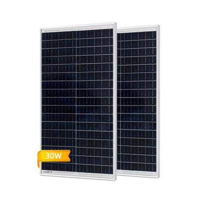 China China Monocrystalline 30W 80w 50w 60w 12V 18V PV Solar Panel For Camp Use 182mmx182mm for sale