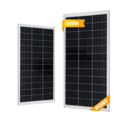 China Factory Wholesale High Electricity100W 120W 135W Solar PV Module Customized Mono Solar Panels 182mmx182mm for sale