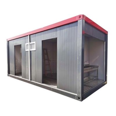 China Portable Mobile Toilets for Park Sandwich Panel Support Custom Prefabricated Outdoor Washroom for sale