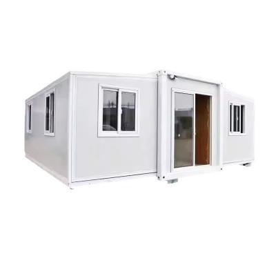 China 40ft 20ft Modern Customized Prefabricated Luxury Steel Sandwich Panel Expandable Container House with Aluminum Alloy Door for sale