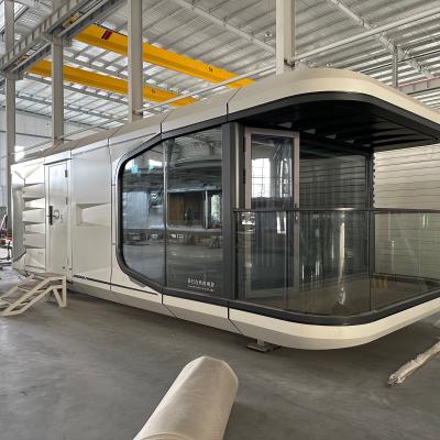 China Luxurious Tourist Resort Container Home Modern Stylish 2 Bedroom Space Capsule Hotel with Aluminum Window for sale