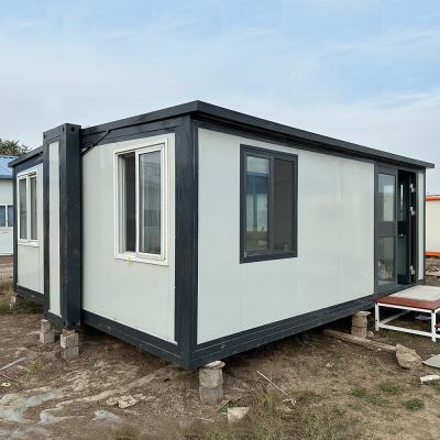 China Container Shipment Steel Luxury Container House 2 Bedroom Sandwich Panel Material Family House Mobile Expandable for sale
