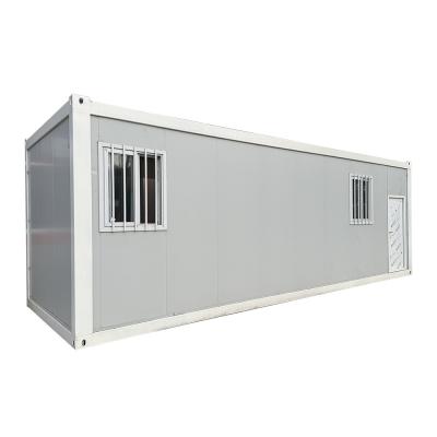 China Modern Simple Style Waterproof Fireproof Prefab Steel Frame Flat Pack Container House with Galvanized Steel Structure for sale