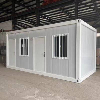 China Buiten Modern Verhuisbaar Prefab Bungalow Afneembare containerhuis met wandmateriaal van 50 mm EPS/rockwool Te koop