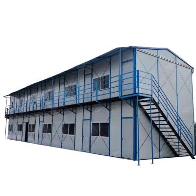 China Prefabricated A Frame House with Aluminum Window and 50/75/100mm Wave Sandwich Panel for sale