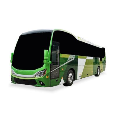 China 12m Low Price Luxury Pure Electric EV Auto Bus New 60 Seats Passenger Bus 12350*2540*3500(mm) (Including Air Conditioner) for sale