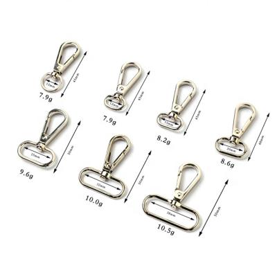 China Wholesale Sturdy And Durable Silver Platingl Nickel Platingl Metal Dog Hook Zinc Alloy Oval Swivel Hanging Snap Hook For Handbag for sale