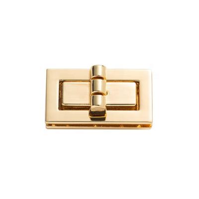 China Custom square metal clasp turn twist lock etc. High Quality Durable/Washable/Eco-friendly Hardware Bag Lock Alloy Accessories For Handbag for sale