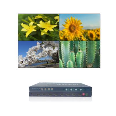 China Conference Mini Type 4x4 RS-232 Video Video Mixer 4k 7x1 Wall Controller for sale