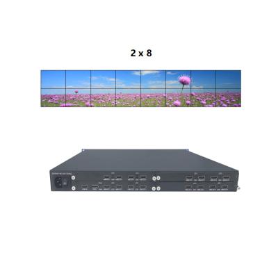 China Pixel to hot sales 1x16 pixel 4K pixel ultra HD display screen splicing video wall control hdmi for sale