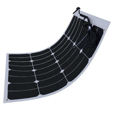 China 60W Flexible Solar Panels For Motorhomes , Sunpower Solar Cells Virtually Unbreakable for sale