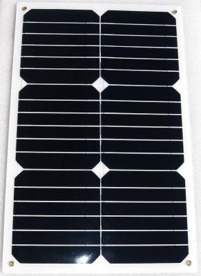 China Portable Flexible Solar Panels 18W , Waterproof Solar Cell Blocking Diode Protection for sale